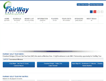 Tablet Screenshot of fairwaygolftour.com